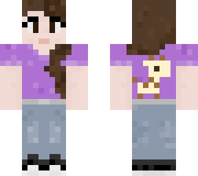purple shirt girl (with giraffe)