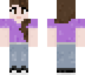 purple shirt girl