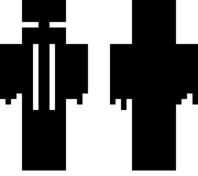 black and white enderman with suit