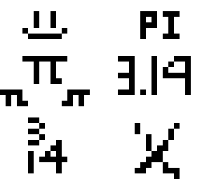 pi symbol (3.14)