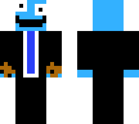 cookie monster in suit