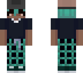 cyan plaid