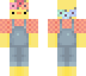 duck with overalls