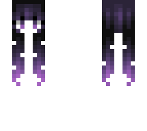 female hb - black & purple ombre pigtails