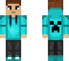 light blue creeper boy