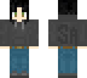 long black haired boy