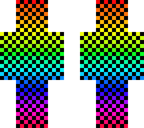 rainbow checkers black
