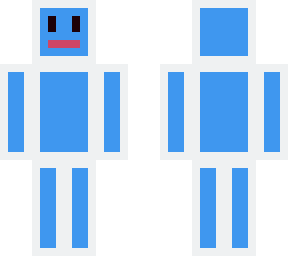 blue block man