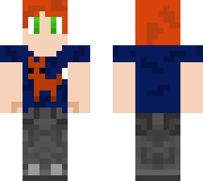 blue fox shirt human
