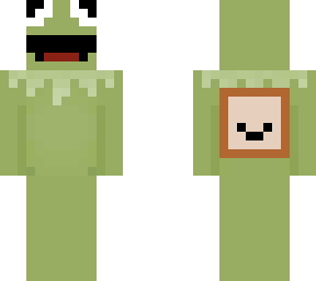kermit with sandwich on back
