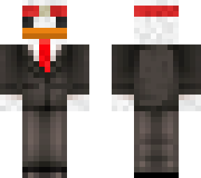 chicken in a suit