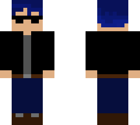 blue hair man