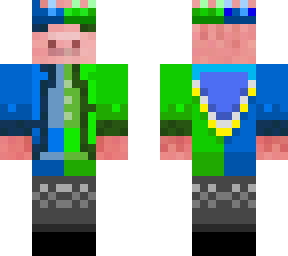 green and blue technoblade