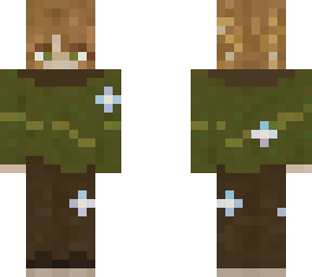 green and brown sweater