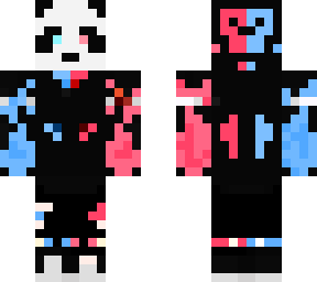 panda blue and red