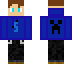 creeper hoodie ( blue)