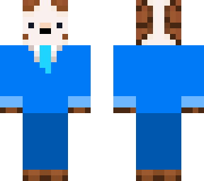 goat in blue suit