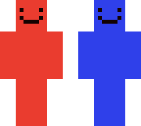 red and blue