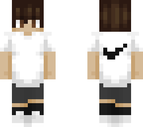 white nike shirt with grey shorts and sneakers