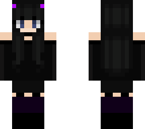 girl purple demon skin