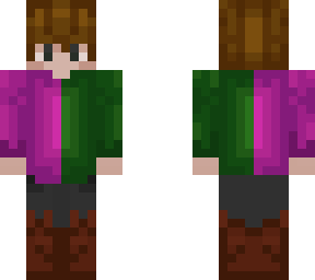 green purple boy