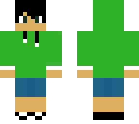 green sweatshirt (less pixelated face)