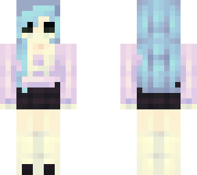 light blue hair girl 2 | schoolrp