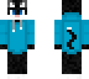 light blue hoodie cat