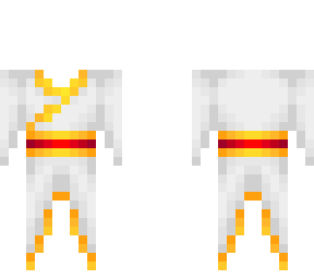 ob - female white gold & red kimono