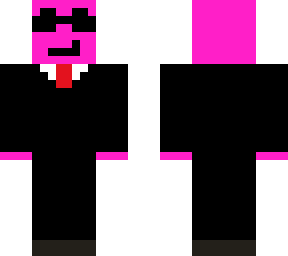 pink man in suit