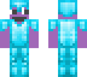 purple guy in diamond armor