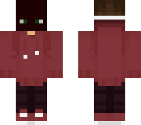 red jacket and mask