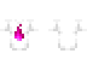 tb - long white tshirt w/ pink fire