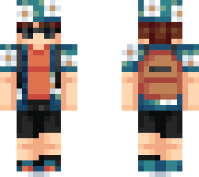 aidan foley - tropical travel, blue hat with backpack and sunglasses