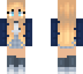 blonde girl school outfit