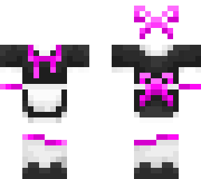 uwu maid dress with pink