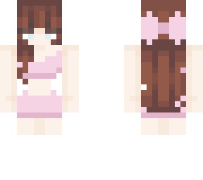 brunette in pink <3