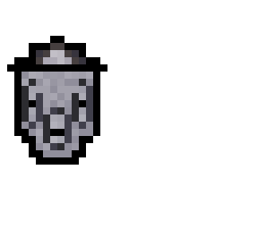 garbage can with eyes