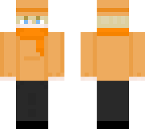 orange boy with top hat