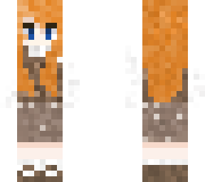 a girl with orange hair:>