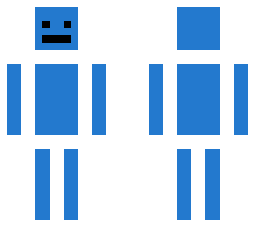 blue man