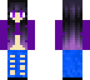 emo girl with purple hair