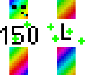 150 like de slime multicolore