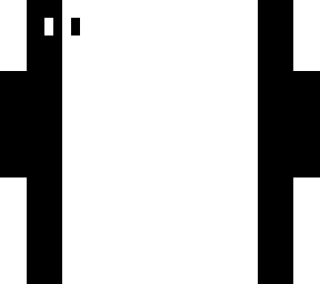 black white
