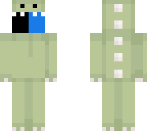 half neon blue half blue with special effects and dino onezie