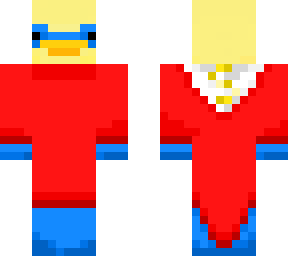 is the duck backwords or is the super suit