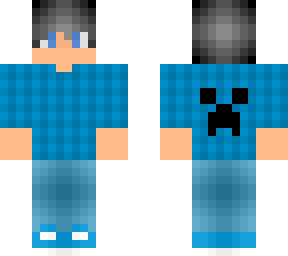 male - flannel - creeper logo