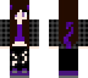 purple demon girl