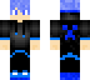 blue kid with a creeper sweater