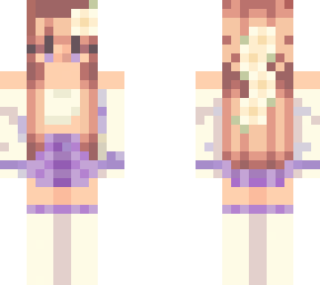 first skin//purple girl